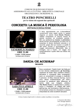 teatro ponchielli - Comune di Quinzano d`Oglio