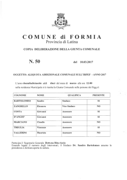 N. 50 - Comune di Formia