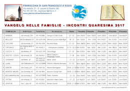 Incontri case Quaresima 2017_2 - Parrocchia san Francesco d`Assisi