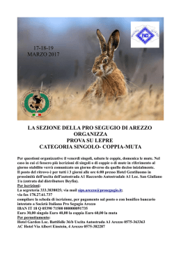Locandina - SIPS Società Italiana Prosegugio