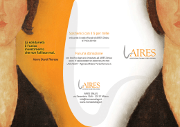 Scarica la brochure - AIRES - Associazione Italiana Ricerca Esofago