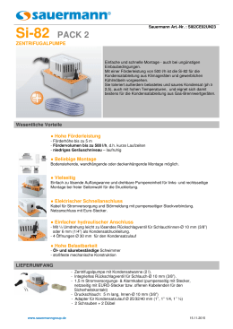 Sauermann IT | Condensate pumps and Measuring Instruments