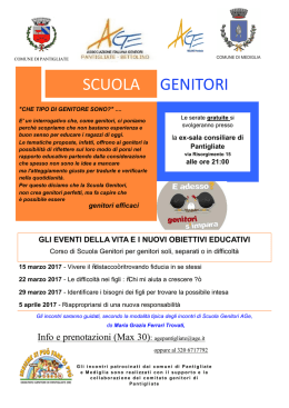 Volantino Scuola genitori Pantigliate