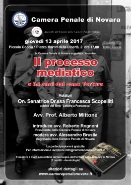 Locandina 13.4.2017 - Camera Penale Milano