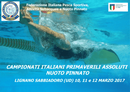 8/03 start list campionati italiani primaverili assoluti