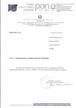 101. sciopero 08.03.2017