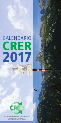 Calendario CRER 2017