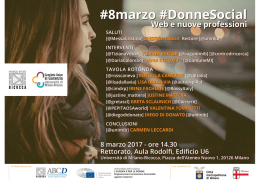 8marzo #DonneSocial