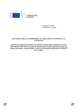 COMMISSIONE EUROPEA Bruxelles, 9.3.2017 COM(2017) 122