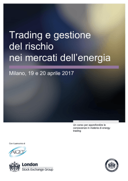 Brochure Energy Trading - London Stock Exchange Group