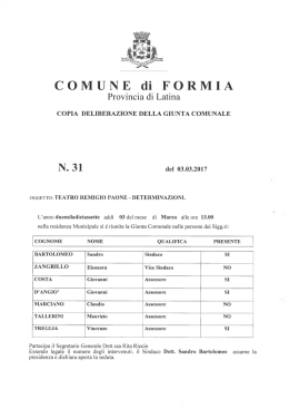 N. 31 - Comune di Formia