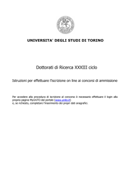 Istruzioni - Università di Torino