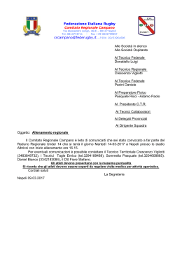 09.03.2017 Allenamento di Selezione Regionale U.14 del 14.03