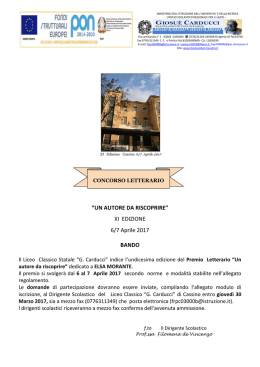 Bando - Liceo Classico Carducci Cassino