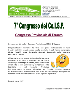 Congresso Provinciale di Taranto