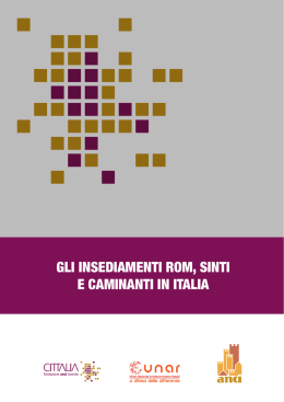 "Gli insediamenti Rom, Sinti e Caminanti in Italia" (formato pdf