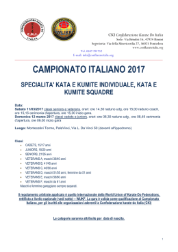 Info CKI Campionato Italiano Unificato