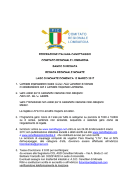 federazione italiana canottaggio comitato regionale lombardia