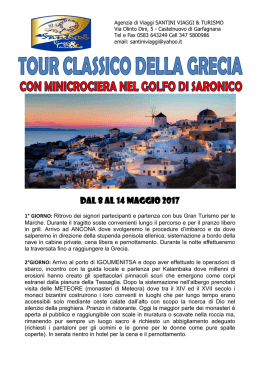 tour classico della grecia dal 8 al 14 maggio 2017