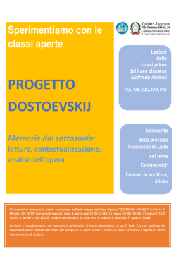 locandina progetto dostoevskij pdf