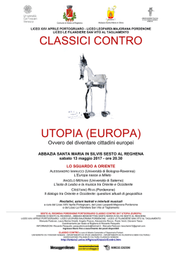 CLASSICI CONTRO UTOPIA (EUROPA)