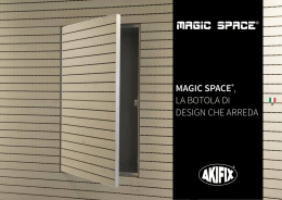 magic space®, la botola di design che arreda