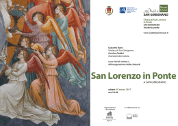 San Lorenzo in Ponte - Soprintendenza Archeologia, Belle Arti e