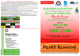 Volantino - Marathon Club Seveso