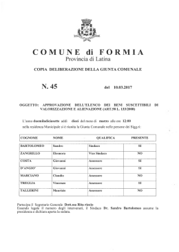 N. 45 - Comune di Formia
