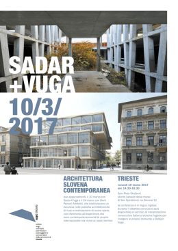 architettura slovena contemporanea trieste
