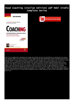 Read Coaching (Italian Edition) pdf Mobi Kindle