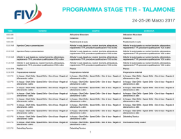 Programma stage TTR