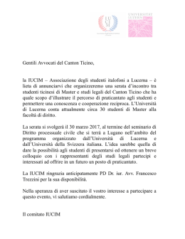 Scritto dell`Associazione degli Studenti italofoni a Lucerna (PDF