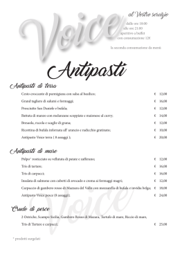 sfoglia menu` pdf - Voice Restaurant