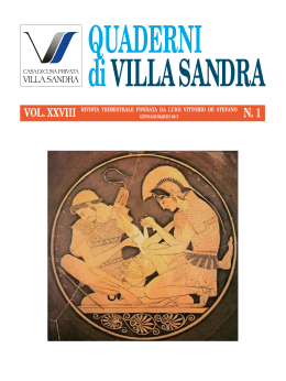 Quaderni di Villa Sandra vol XXVIII n1 2017