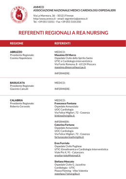 referenti regionali a rea nursing