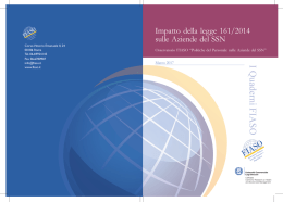 Impatto della legge 161/2014 sulle Aziende del SSN