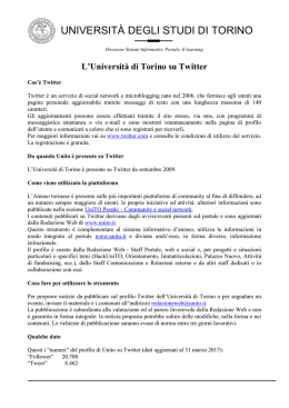 L`Università di Torino su Twitter