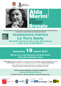 Scarica la locandina - Premio Alda Merini Brunate
