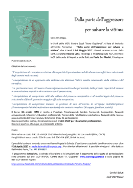 Invito - Centro Studi "Anna Gagliardi"