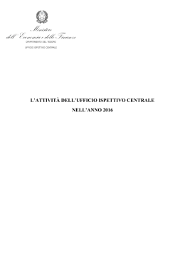 PDF file - Dipartimento del Tesoro - Ministero dell`Economia e delle