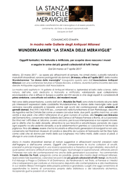 LA STANZA DELLE MERAVIGLIE - Associazione Antiquari Milanesi
