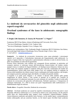 Overload syndromes of the knee in adolescents: Sonographic