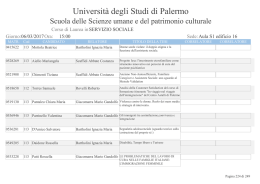 Servizio Sociale - Università degli Studi di Palermo