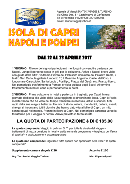 capri napoli e gli scavi di pompei 22 - 23 aprile 2017