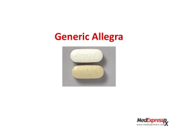 Generic Allegra - Best Medicine to Eliminate Allergies