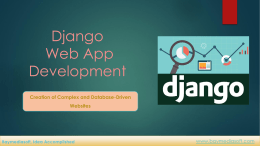 Django Web Application Development