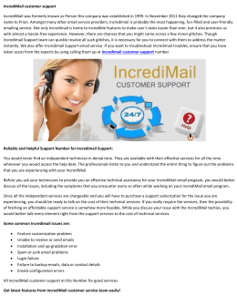 IncrediMail customer support 