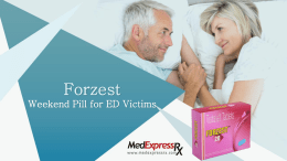Forzest Weekend Pill for ED Victims
