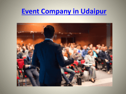 Event Company in Udaipur